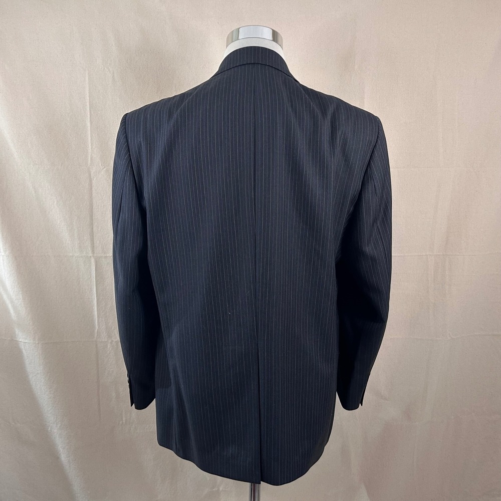 LRL Ralph Lauren 42S Suit 34x30 100% Wool Charcoal Pinstripe Two Button Vented - Picture 7 of 16
